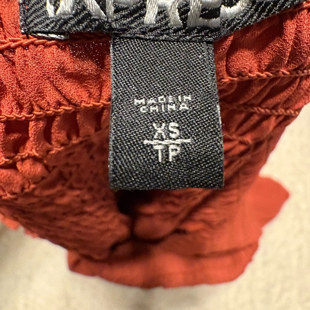 Express Rust Off-Shoulder Blouse - Picture 2 of 2